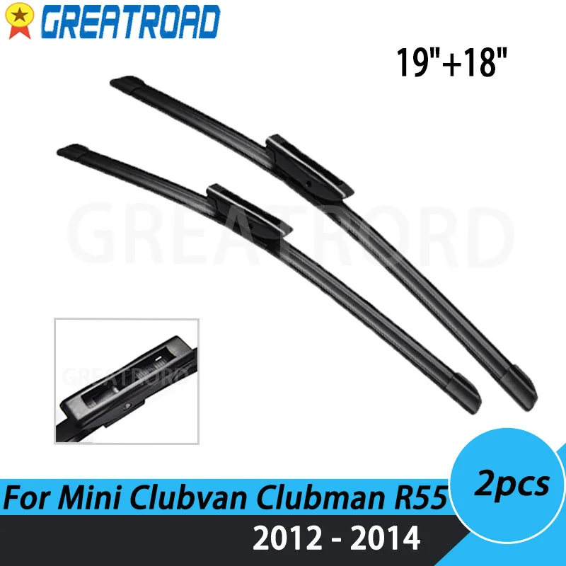 Wiper LHD Front Wiper Blades For Mini Clubvan Clubman R55 2013 2014 Windshield Windscreen Front Window 19