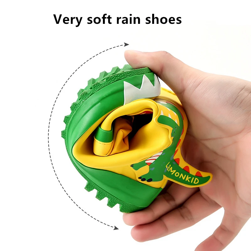 Kids Boys Girls Rainboots Waterproof Children\'s Shoes Toddler Rain Boots Natural Rubber Boots Baby Water Shoes Cartoon Rain Boot