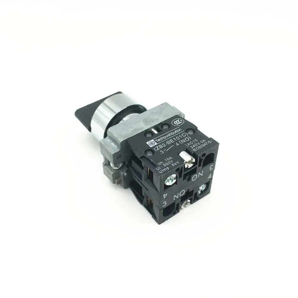 1pcs XB2 BD33 Maintained Selector Switch Latching Rotary Switches 3 Position 2 NO 22mm Replaces Telemecanique Schneider