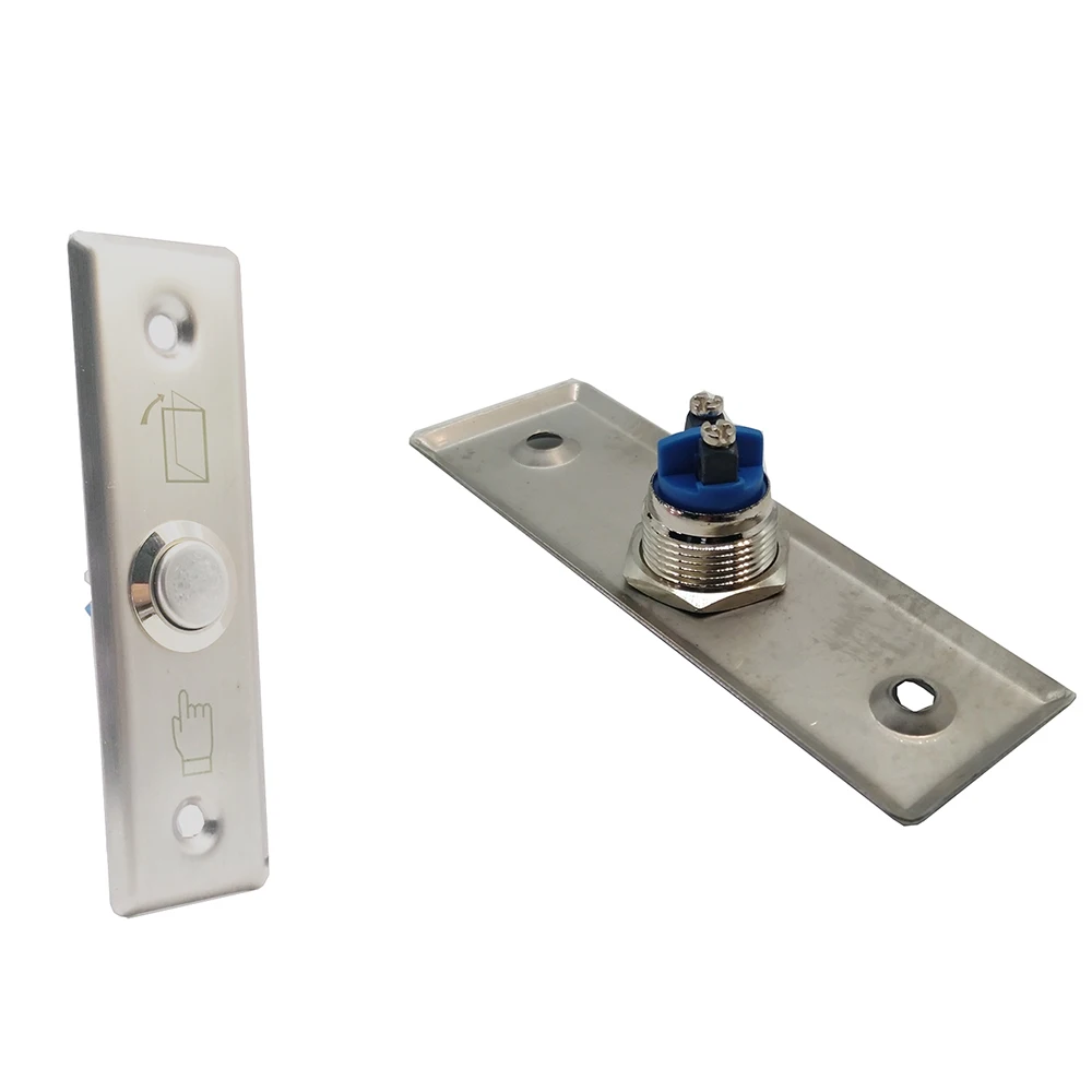 12V stainless steel Led Light option Push Exit Release Button NO NC COM Door Access Exit Button