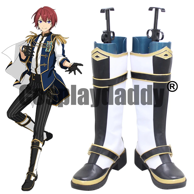 Ensemble Stars!! Square Unit New Dimension Knights Holy knight who swears loyalty Tsukasa Suou Game Cosplay Shoes Boots X002