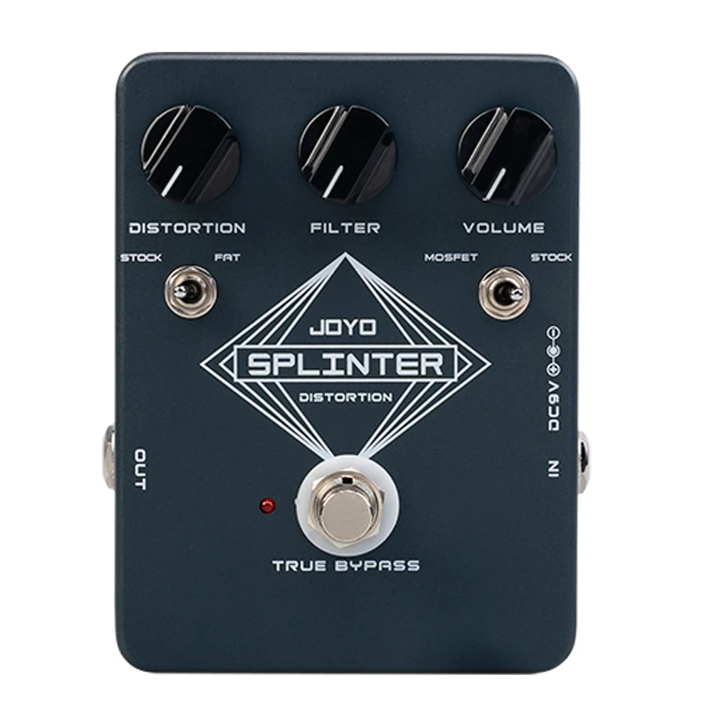 JOYO JF-21 SPLINTER Sought-after Classic Distortion Pedal and Fuzz Effect Pedal True Bypass Distortion Effect Pedal