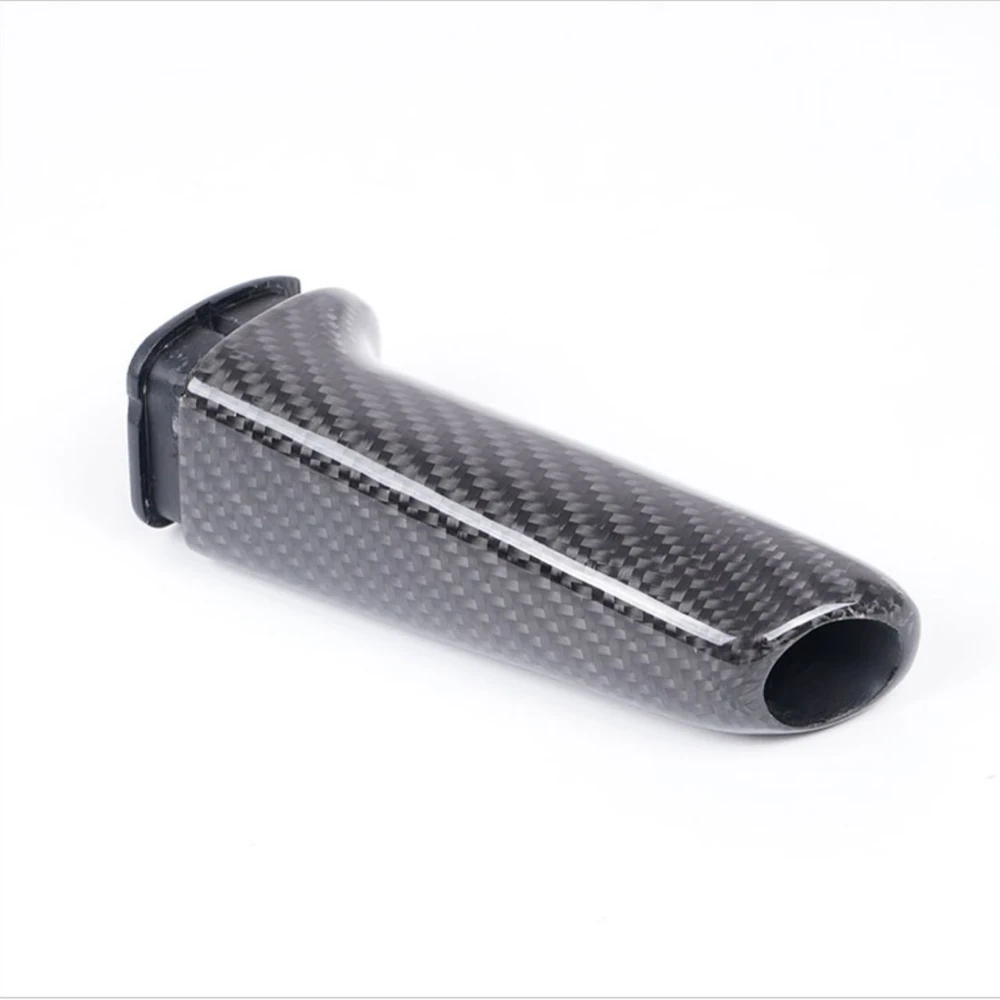 Universal For BMW Car Handbrake Hand Brake Grip Cover Real Carbon Fiber F32 F33 F36 E60 E61 E63 E64 X1 E84 X3 E83 Z4 85 E86