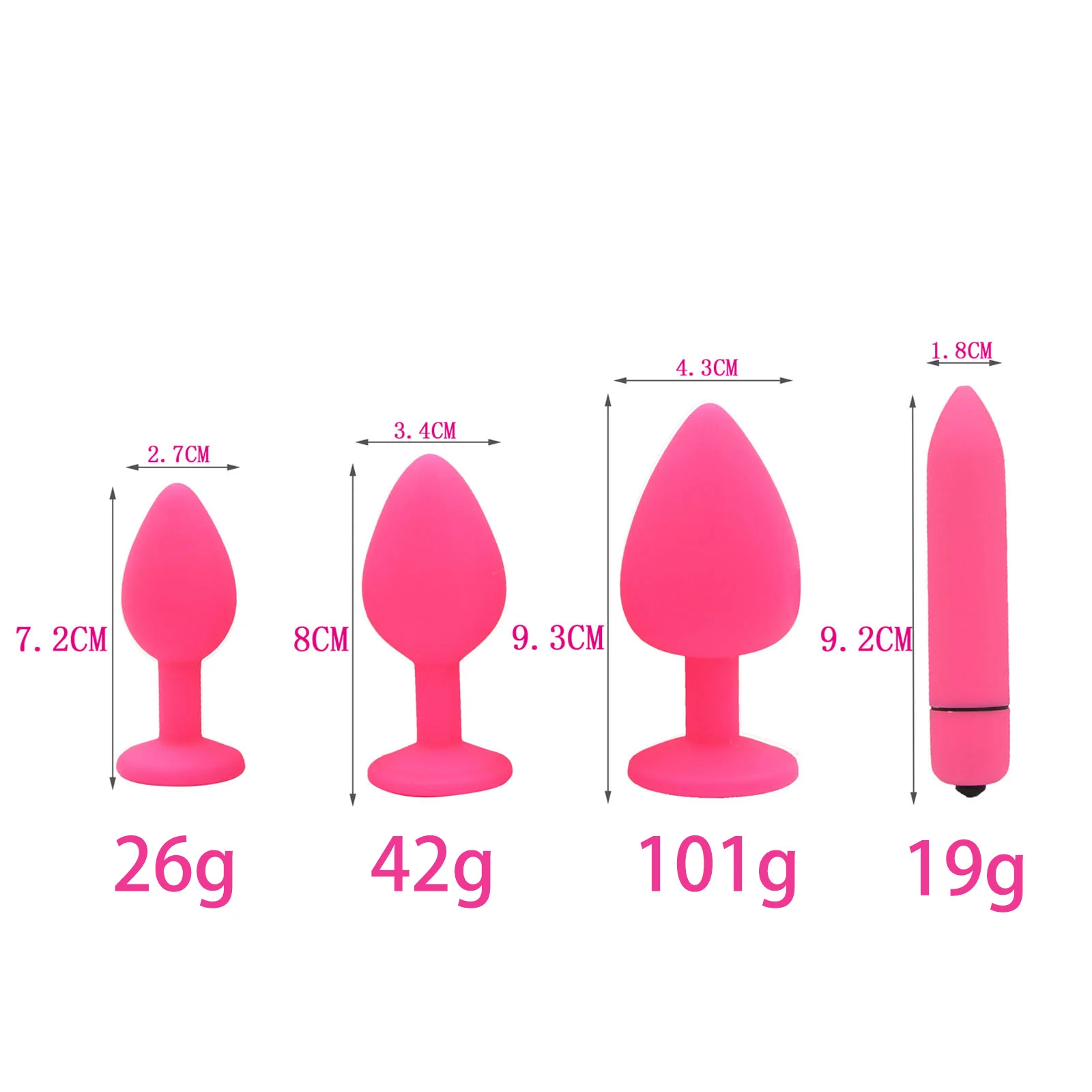 YEMA 3 Pcs/Set Stainless Steel Big Butt Anal Plug Metal Buttplug & 10 Mode Vibrator Sexy Product Sex Toys for Men Gay Women Shop