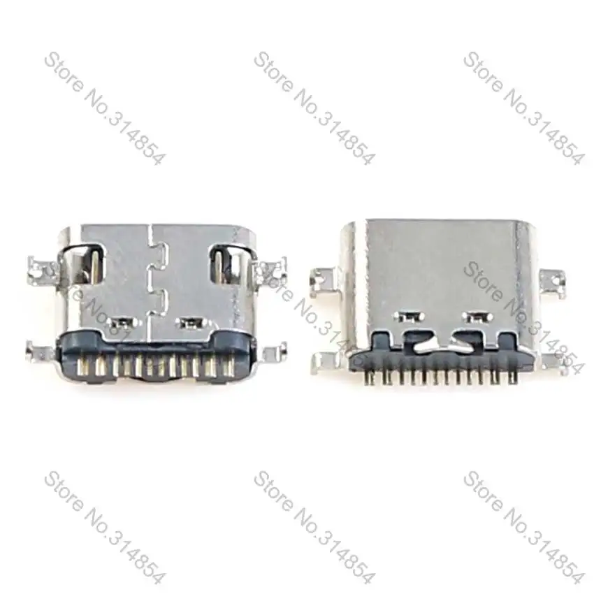 YuXi 1pcs USB 3.1 잭 유형-C 16Pin Smd 여성 커넥터 휴대 전화 충전 포트 충전 소켓 플러그