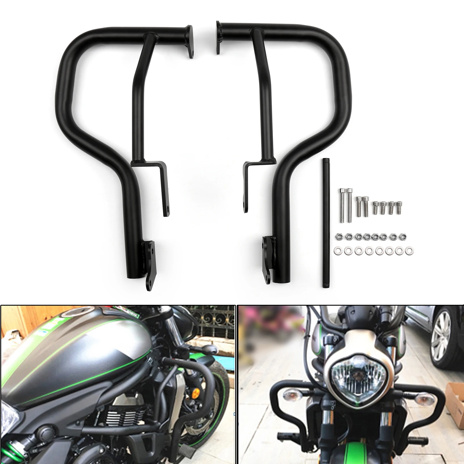 

Artudatech Motorcycle Engine Crash Bar Protection For KAWASAKI VN650 Vulcan S 650 2015 2016 2017 2018 2019 2020 2021 Accessories