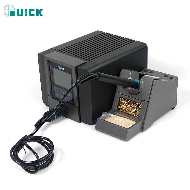 QUICK TS1200A stazione di saldatura per pistola ad aria calda originale per saldatura a pistola ad aria calda ferro elettrico 120W saldatura antistatica per strumenti di riparazione