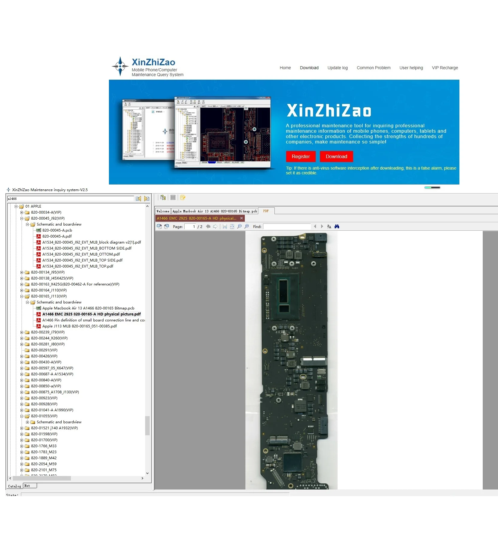 XZZ  XinZhiZao Online Account VIP Code For Macbook Air Pro A1260 A1466 A1990 A1534 Repair Schematic Boardview With Solder Wick