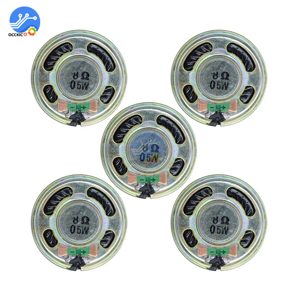 5Pcs 8 degree 0.5W Small Trumpet 36mm Diameter Loudspeaker Loud Speaker