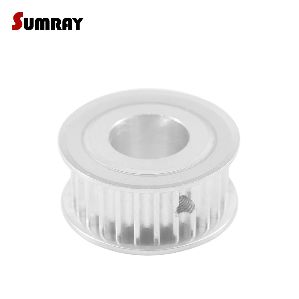 Tooth Belt Pulley HTD5M 22T 6/8/10/12/14/17/19/20mm Inner Bore 16/21mm Width Aluminium Pulley Wheel for Engraving Machine