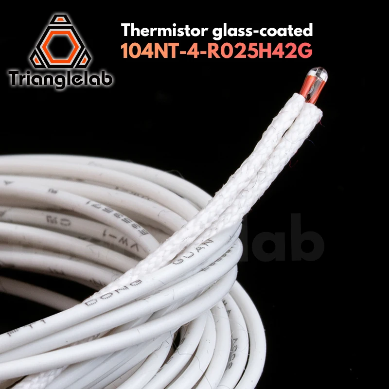 ATC Semitec 104GT-2 104NT-4-R025H42G Thermistor With Fibreglass Sleeving Insulating For Bed Hotend High Temperature 280℃