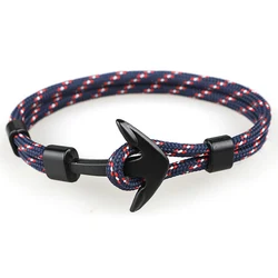 Clear Inventory Clear Inventory 5% Extra Discount for fans Survival Rope Bracelet Chain Multilayer Anchor Bracelets for Men Gift