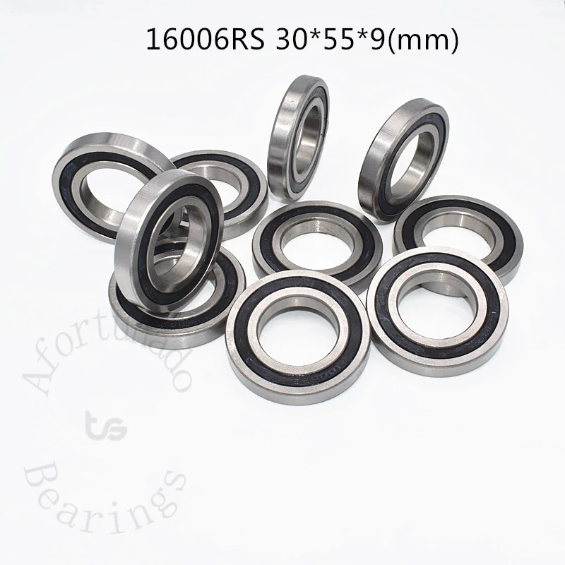 Bearing 1pcs 16006RS 30*55*9(mm) Chrome Steel Rubber Sealed High Speed Mechanical equipment Parts