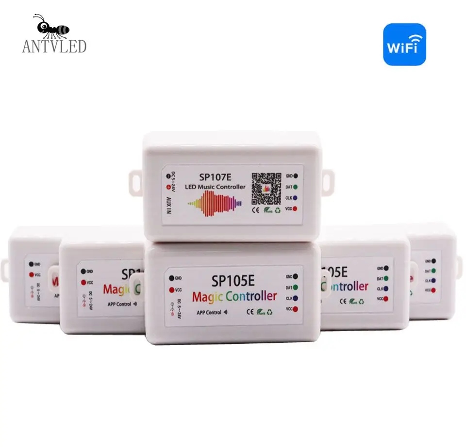 conduziu o controlador de luz de tira sp105e sp106e sp107e sp108e sp110e para sk6812 ws2811 ws2813 ws2815 fita magica do diodo emissor de luz ws2812 01