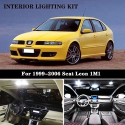 15pc X LED License plate lamp + Interior dome map Light Kit for Seat Accessories for Leon 1M 1 (1999-2006)
