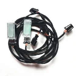 READXT Car Interior LED FootWell Light Rear foot lamp Cable upgrade kit For Golf 7 MK7 egolf Passat B8 CC jetta sagitar kodiaq