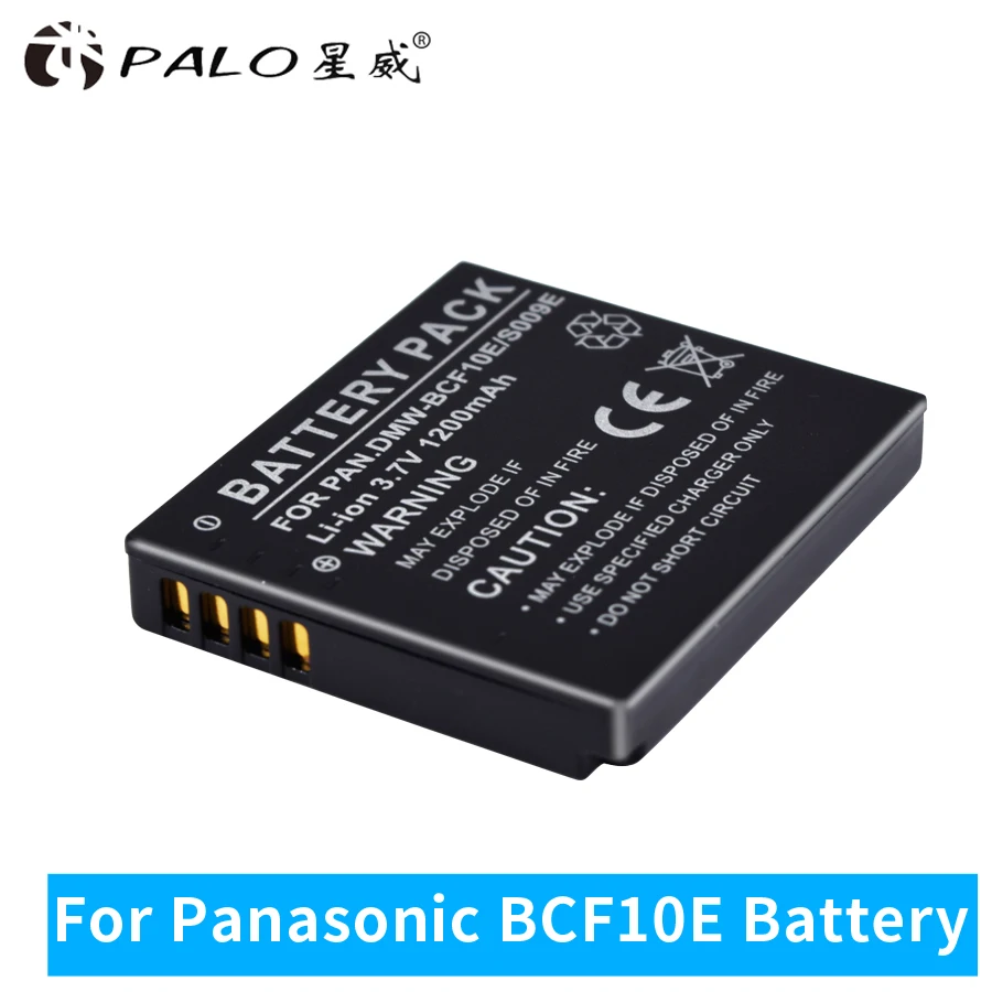 3.7v 1200mAh DMW-BCF10 DMW BCF10E BCF10 Camera Battery For Panasonic CGA-S106 S106B S/106C S/106D S/106B