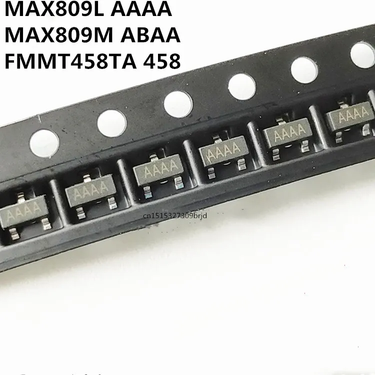 Original 20PCS/  MAX809L MAX809LEUR AAAA  FMMT458TA 458 FMMT458  SOT-23