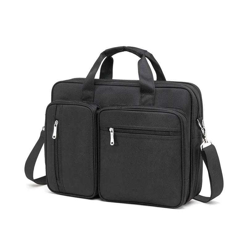 13 14 15.6 17 Polegada bolsa para portátil maleta dos homens multi bolsos à prova doxford água oxford bolsa de negócios preto grande saco do mensageiro ombro