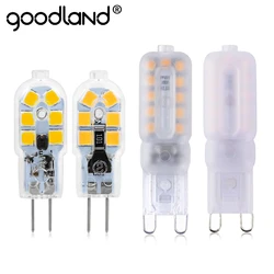 Mini bombilla LED G4 G9 CA 220V cc 12V SMD2835, lámpara de proyector, iluminación de alta calidad, reemplazo de lámparas halógenas, 2 unidades por lote