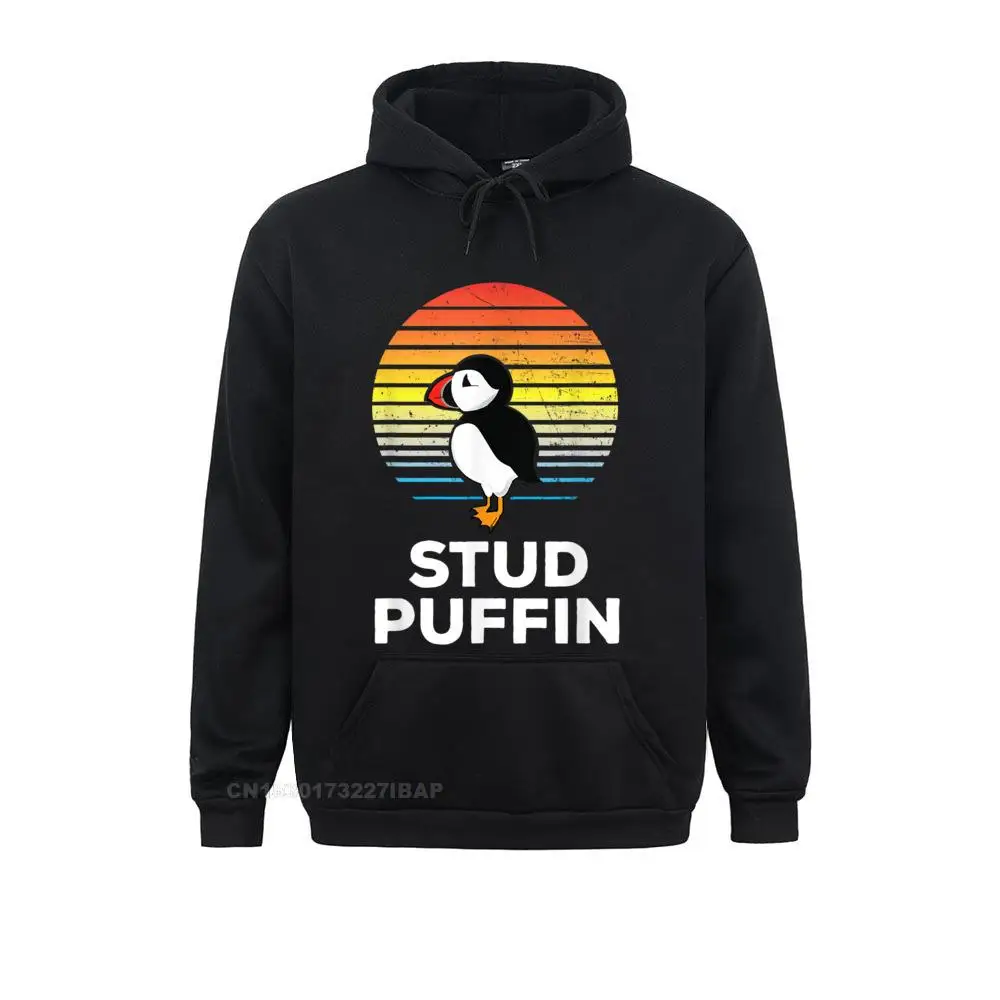 

Stud Puffin Funny Seabird Animal Lover Stud Muffin Men High Quality Geek Hoodies Mother Day Sweatshirts Fitness Sportswears