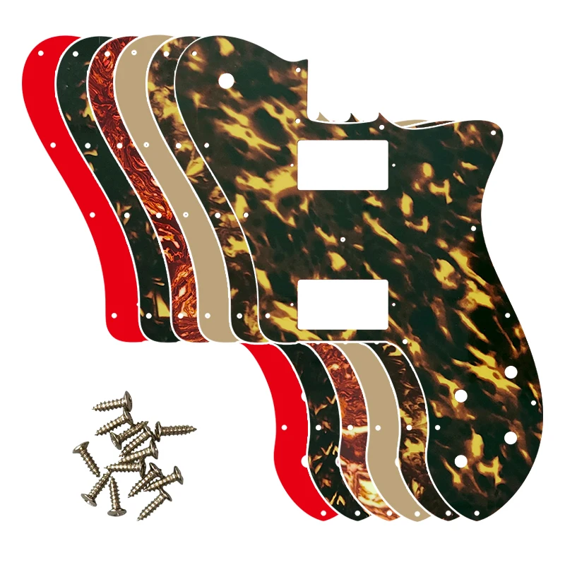 Fei Man - Custom Guitar Parts, US FD 72 Tele Deluxe Reissue Guitar Pickguard With PAF Humbucker Replacement Flame Pattern