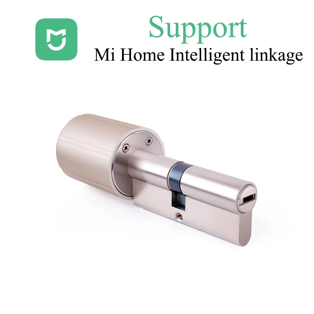 Mihome Smart Lock Cylinder  Wireless WIFI Zigbee Lock Core Intelligent Encryption Door Lock E-keys Support For Mijia Mi home APP