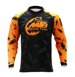 WULITOTO MTB moisture wicking mountain bike team Shirt race longT-shirt For Men