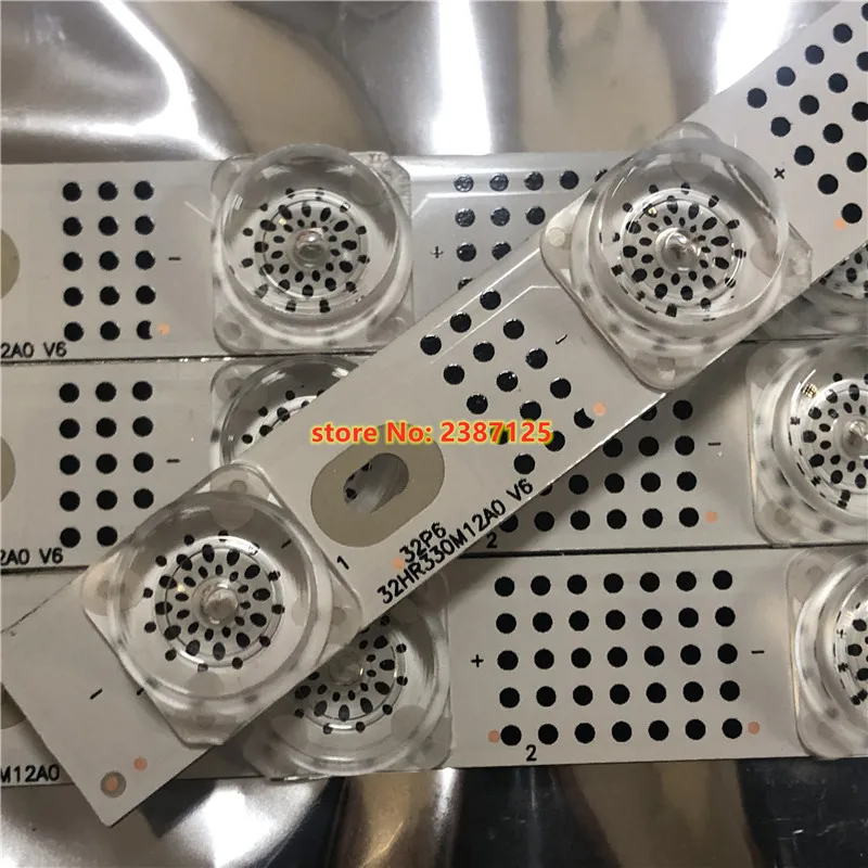 30 Uds tira de LED 12 lámpara para 32L21 32P6H L32S6FS 32HR330M12A0 V3 V5 V6 4C-LB3212-HR02J PF01J 32ES580 32ES586 32HE5800 L32F3301B