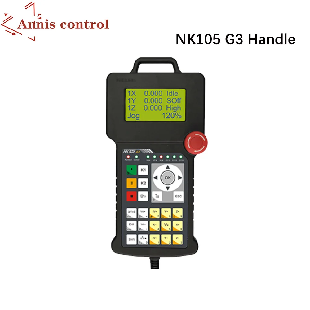 NK105 G2 G3 sistema di controllo del movimento CNC a 3 assi a 4 assi fai-da-te macchina per incisione del legno controller offline tipo maniglia WEIHONG