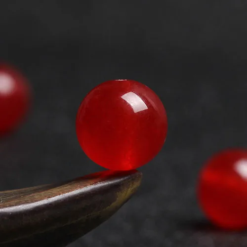 4A Natural Red Chalcedony  Single Bead DIY Beads Jewelry Making