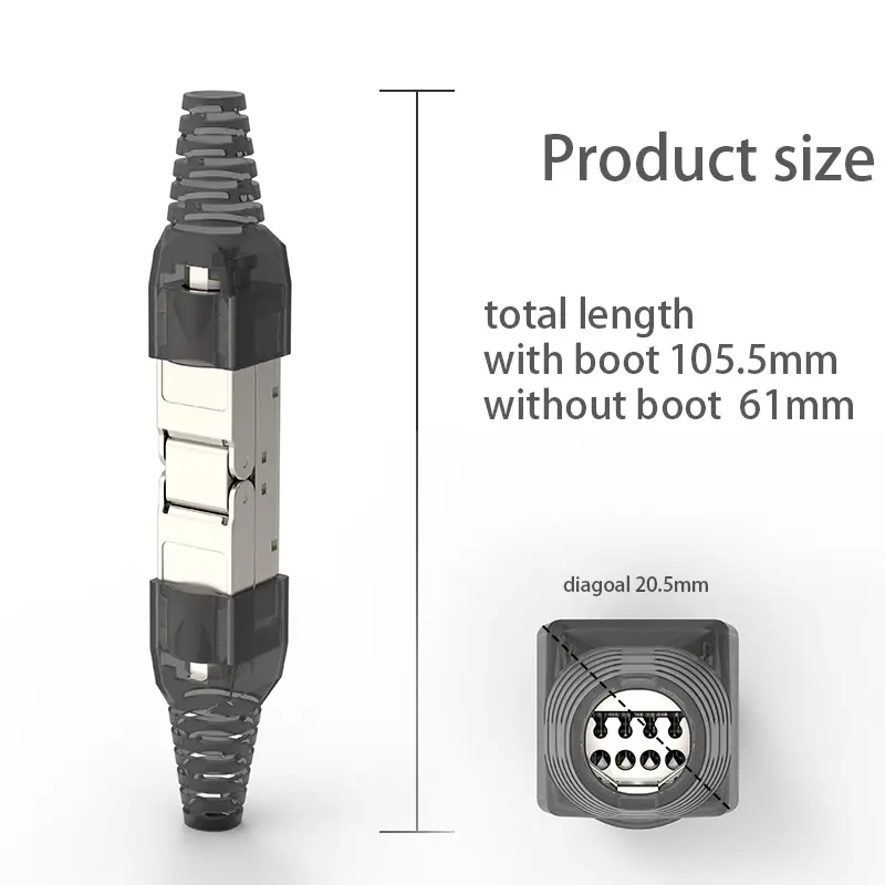 RJ45 Cat5e Cat6A Cat7 LAN Cable Tool-less Extension Connector Network Extender Junction Adapter Connection Box - Image 5