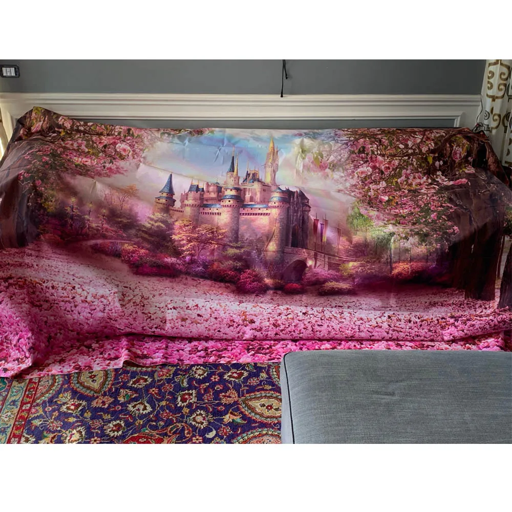 DegradTale-Toile de Fond de Château pour ixd'Anniversaire, Décorations de Fleurs, Accessoires Photo de ixPréChristophe, Fond de Stand de Studio