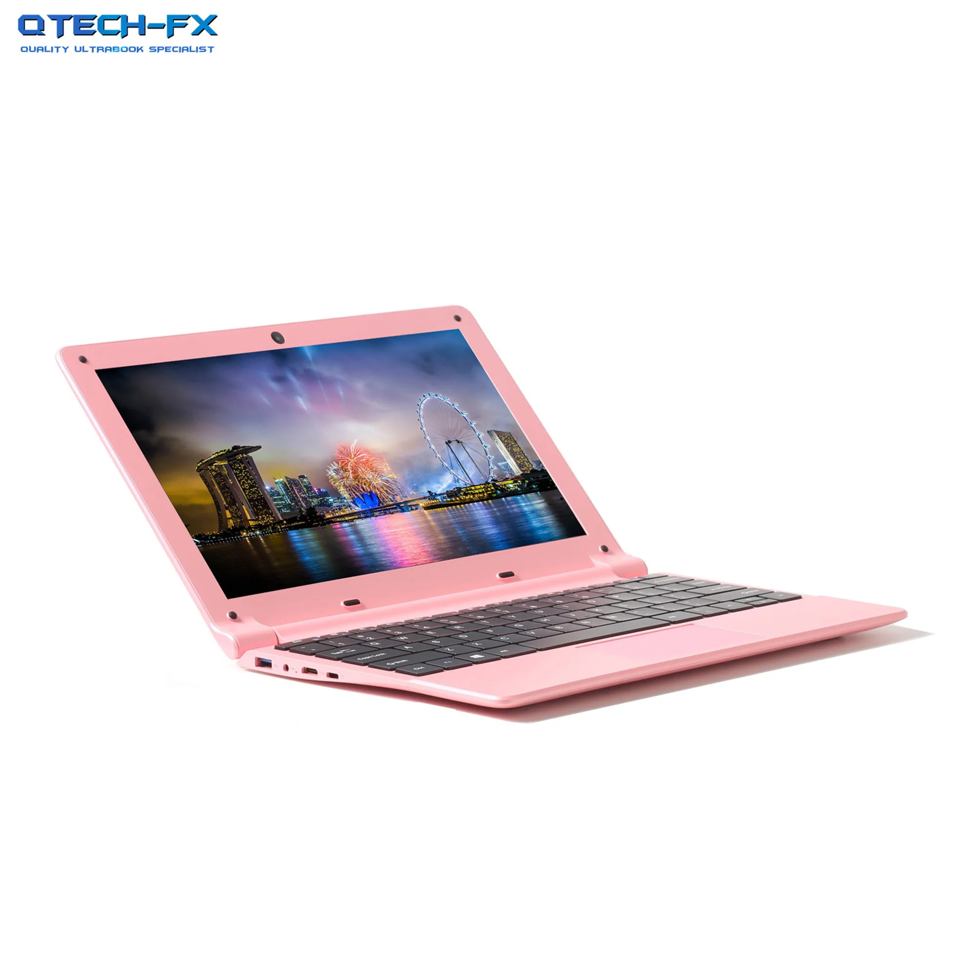 Teclado Ultrabook con Windows 10, dispositivo de 12 pulgadas, 8 GB de RAM, SSD, 256GB, CPU intel de cuatro núcleos, Escuela de Negocios, color rosa, negro, AZERTY, español y ruso