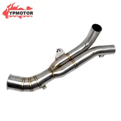 YZF-R1 Sport Bike Motorycycle Slip On Middle Link Exhaust Pipe Connection Mid Link Tube Muffler For Yamaha R1 YZF 1000 2009-2014