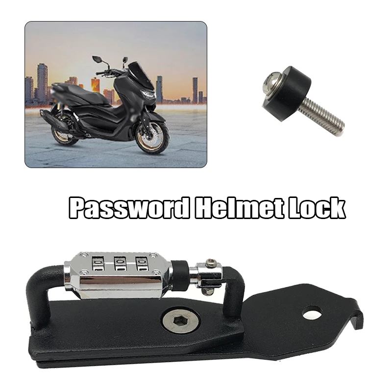 

For Yamaha NMAX 155 N-MAX155 NMAX 125 N-MAX125 2018 2019 2020 Helmet Lock Password Mount Hook Anti-theft Security Motorcycle