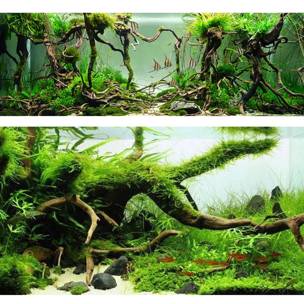 Natural Driftwood Aquarium Sinkable Wood Decor Tree Trunk Tropical Fish Plant Habitat Tank Aquarium DIY Ornament Decorations