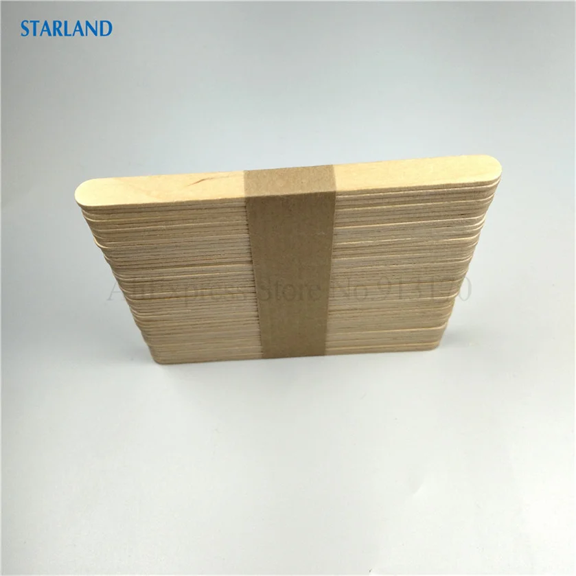 50 pièces/ensemble bâton de Popsicle en bois de bouleau bâtons de crème glacée bâton de sucette en bois bâton artisanal accessoires de Popsicle 2 ensembles