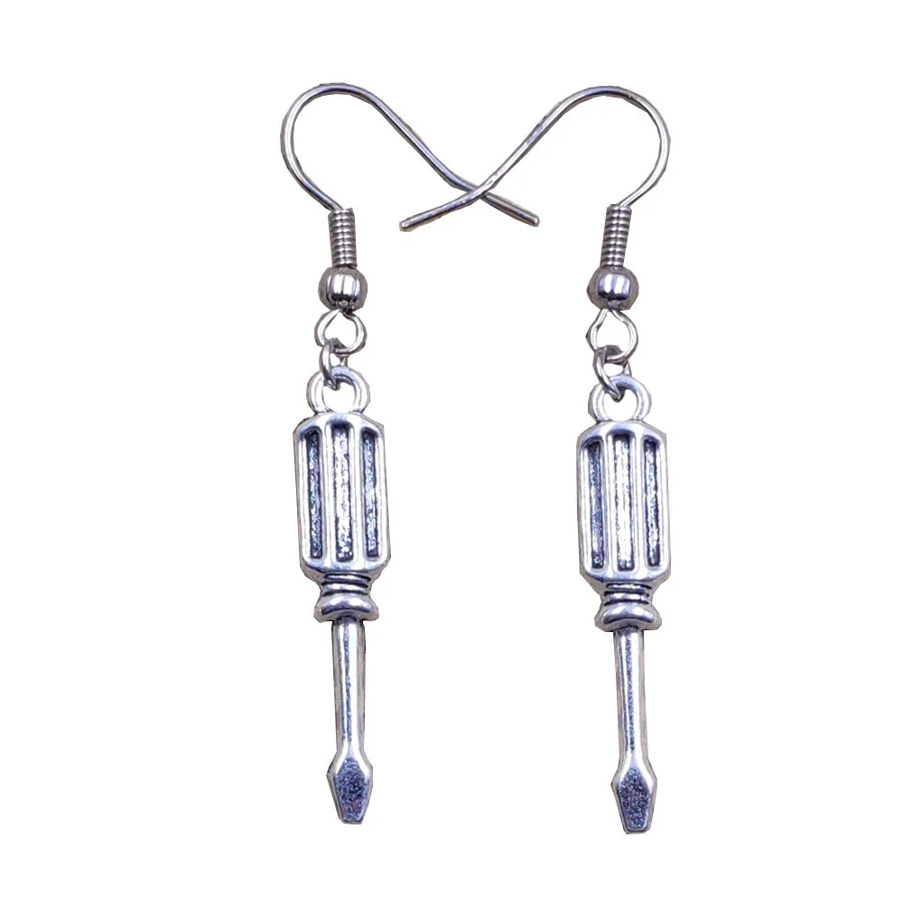 Maintenance Tools  Bolt Driver Wrench Spade Vintage Jewelry Drop Earrings Women Female Mother's Day Unique Gift AJ054-056