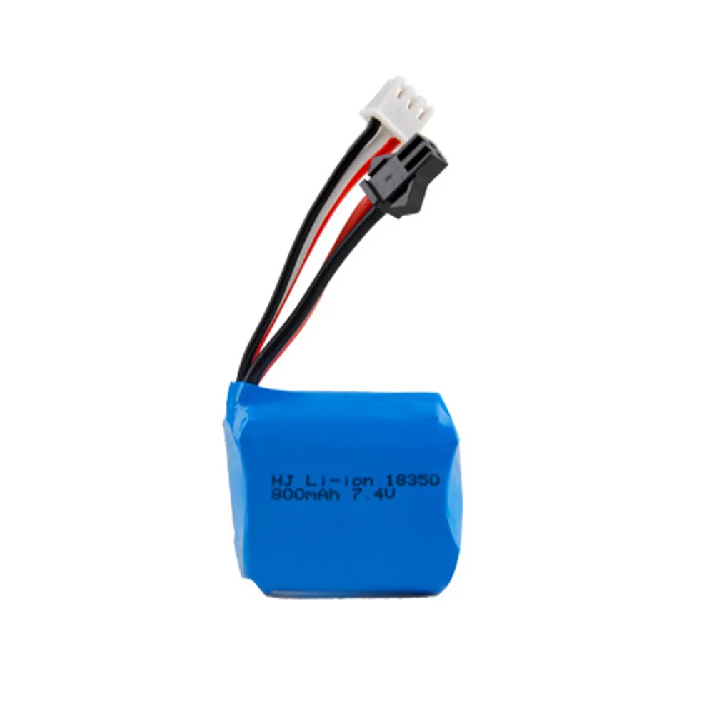 7.4v 800mAh 18350 battery for H100 H102 H106 Li-ion Battery and USB Charger for JJRC S1 S2 S3 S4 S5 High Speed RC boat