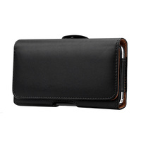 Universal Leather Case for iPhone Samsung Huawei Xiaomi Mens Waist Pack Belt Clip Bag for 3.5-6.3\