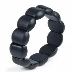 Natural High Quality Black Stone Bracelet For Men&Women Real Bianshi Health Care Massage Bracelet Benefits Weight Loss Bracelet