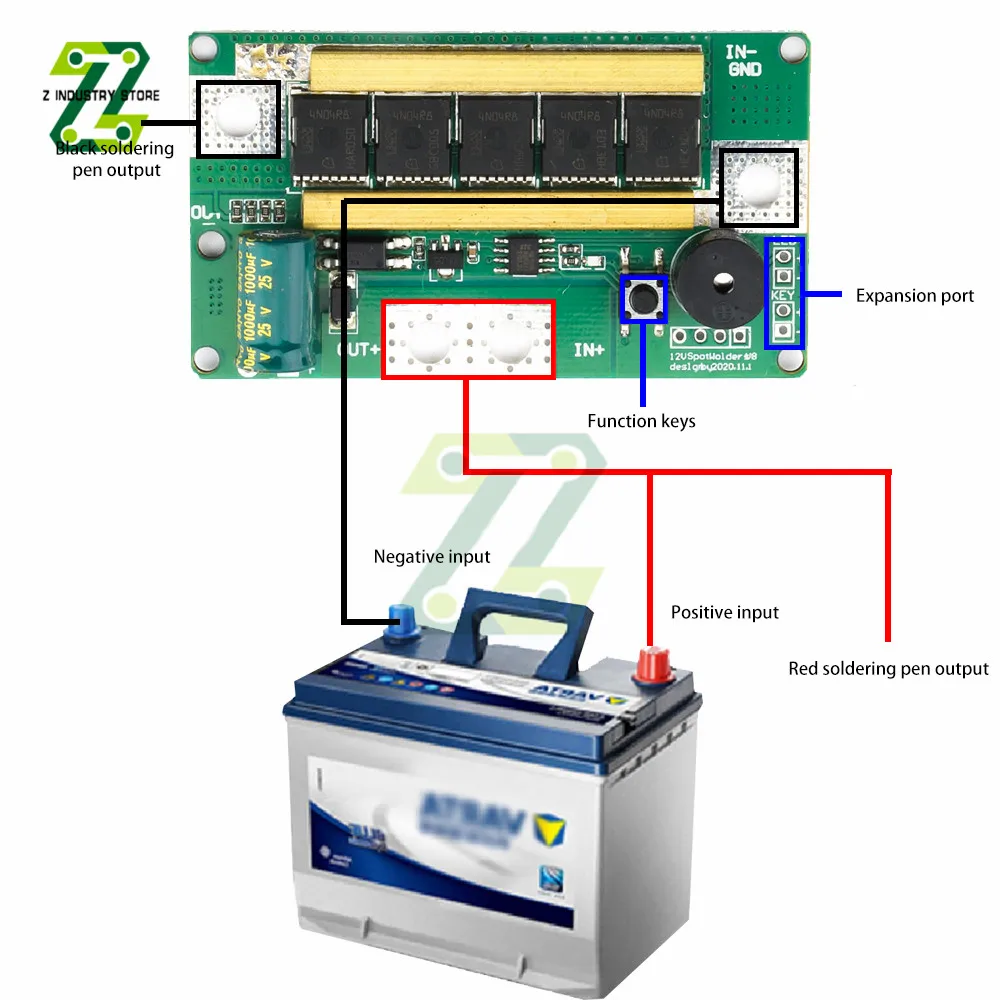 18650 DIY Portable 12V Battery Storage Spot Welding Machine PCB Circuit Board Welding Equipment Spot Welders Pen