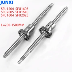 SFU1204 SFU1605 SFU2005 SFU1610 SFU1604 SFU2025 200 250 300 350 400 450 500 550 600 800mm C7 Roller Ball Screw Single Ball Nut
