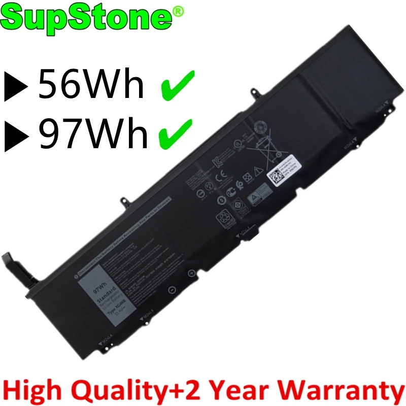Supstone Novo Xg4k6 5xj6r F8cpg 01rr3 Bateria do Portátil para Dell Precision 5750xps 17 9700 9710 P92f001