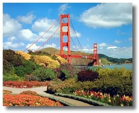 

Vintage Golden Gate Bridge San Francisco Wall Art Print Poster