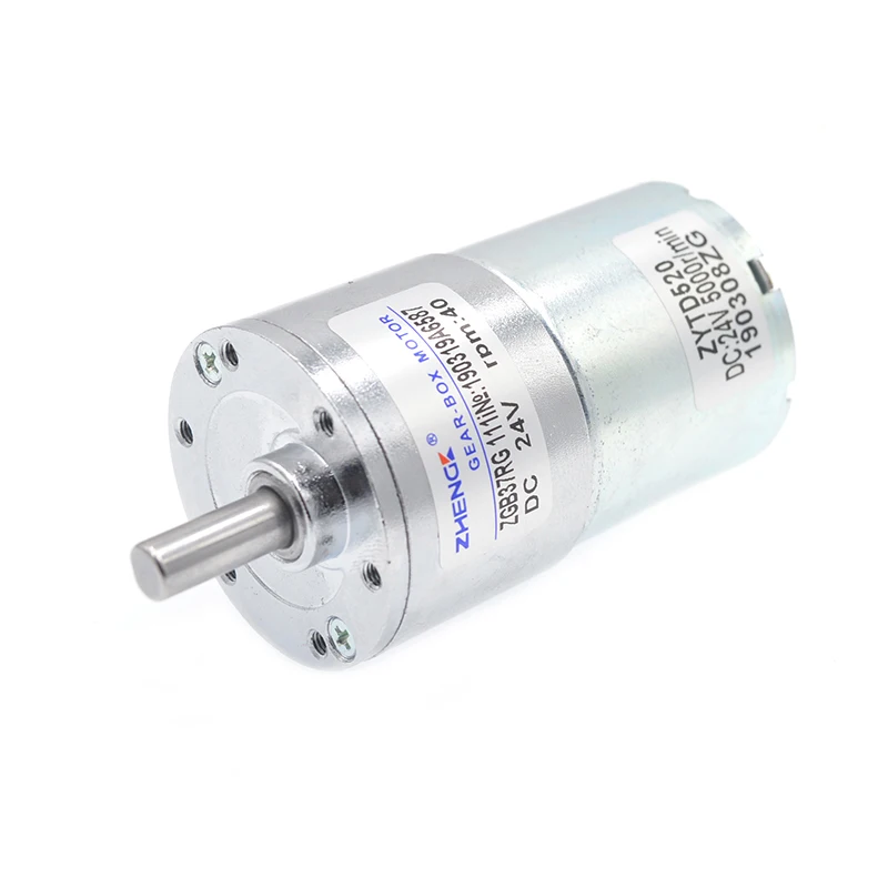 Zhengke miniature speed regulation DC deceleration motor motor ZGB37RG 12v/24V high torque positive and negative speed regulatio