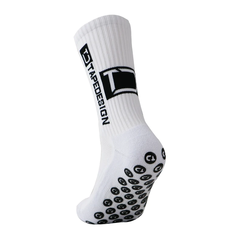 2023 New ANTI SLIP Football Socks Mid Calf Non Slip Soccer Cycling Sports Socks  Mens