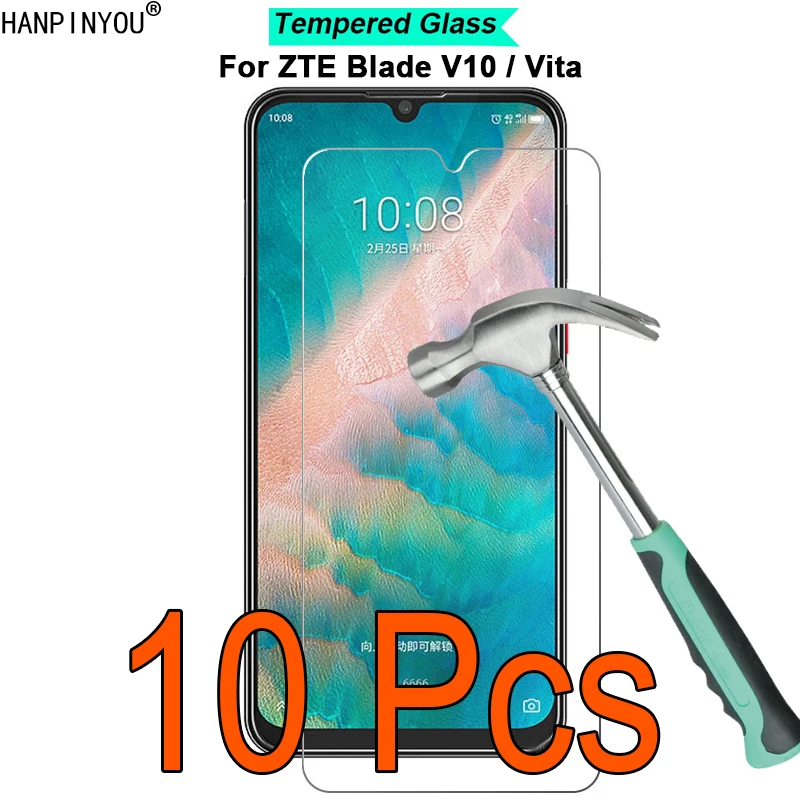 

10 шт./лот для ZTE Blade V10 / Vita 9H твердость 2.5D ультратонкая закаленная защитная пленка из закаленного стекла