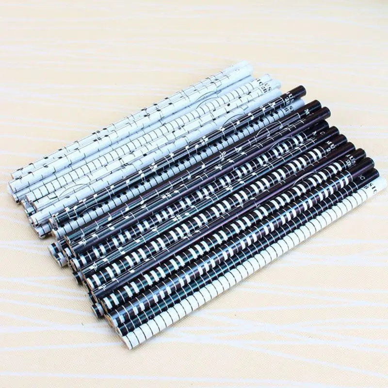 36pcs Musical Note Pencil 2B Standard Round Pencils Piano Notes  Writing Drawing Tool Stationery School Student Gift L41E